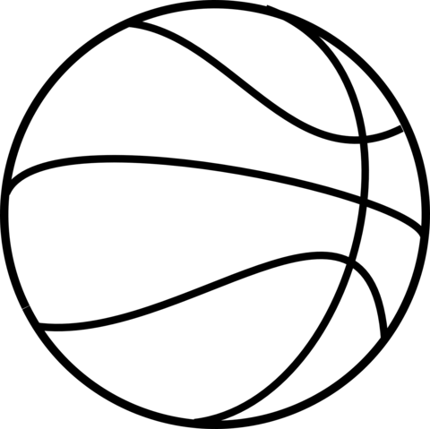 Basket Ball Coloring Page